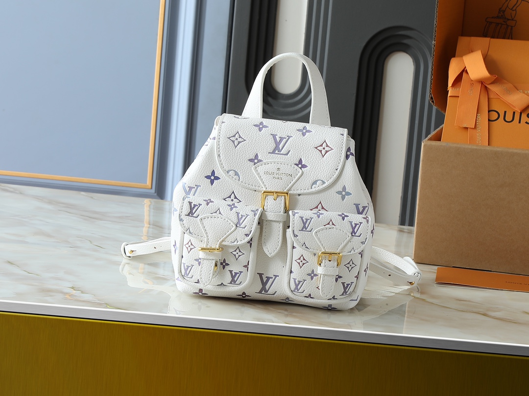 Louis Vuitton LV Classic Handbag Premium Canvas Model M24723 Silver Hardware Weekend Getaway Designer Bag